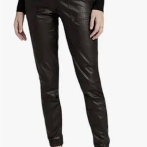 Spanx faux leather joggers